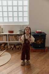 Nanette Embroidered Corduroy Overalls