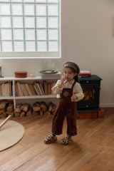 Nanette Embroidered Corduroy Overalls