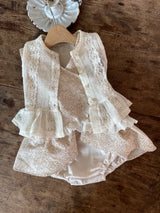 Audrey Lace Baby Vest