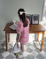 Rose Bloom Dress_ Pink