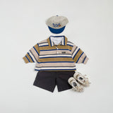 Mitte Multi-Stripe Polo Top_Olive