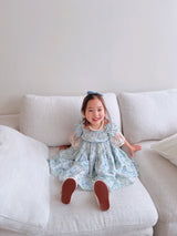 Monet Blue Floral Dress