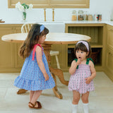 Coco Smocked Romper_Blue