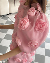 Rose Bloom Dress_ Pink