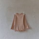 Cotton Rib Frill Baby T shirts_2Colours