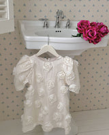Rose Bloom Dress_ Cream