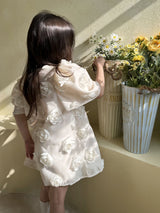Rose Bloom Dress_ Cream