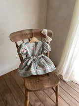 Edel Dress Romper_Mint Floral