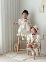 OZ Embroidery Romper_ Cream