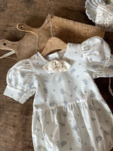 Blue Rose Garden Romper