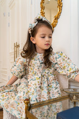 Scarlet Jacquard Dress and Headband Set