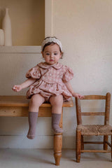 Tua Embroidered Check Romper