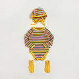 Rainbow Suit and Bonnet Set_ 2 Colours