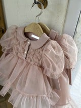 Eloise Organza Dress_ Pink