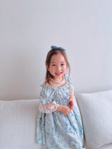 Monet Blue Floral Dress