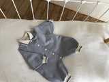 Soft Terry Polo Romper_Blue