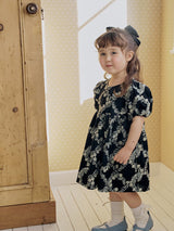 Rosa Embroidered Cotton Dress_Black