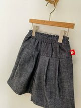 Kids Pintuck Wide Leg Cotton Pants
