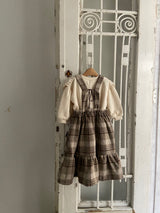 Romance Check Overall Dress _Beige