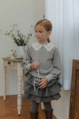 Lily Blouse & Skirt Set _Grey