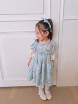 Monet Blue Floral Dress