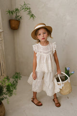 Mio Blouse & Pants Set_ Cream
