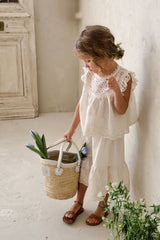 Mio Blouse & Pants Set_ Cream