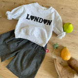 Kids Pintuck Wide Leg Cotton Pants