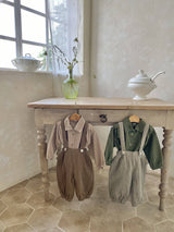 Button Suspender Pants _ 2 Colours