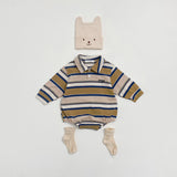 Mitte Multi-Stripe Romper_Olive