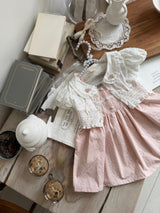 Luna Floral Bolero Blouse_Pink