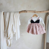 Ribbon Polka Dot Dress Romper_2Colours