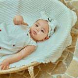 Tulip Embroidery Romper
