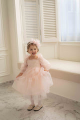 Rose Cloud Organza Dress