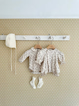 Monbebe Tiny Floral Glory Suit from Newborn Size _Beige