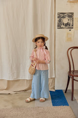Aster Embroidered Linen Blouse_ Pink