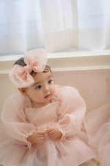 Rose Cloud Organza Dress Romper