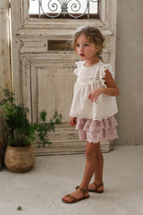 Mio Blouse & Pants Set_ Cream