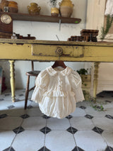Pearl Cotton Romper_Cream
