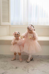 Rose Cloud Organza Dress