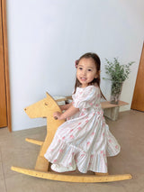Antoinette Floral Stripe Dress