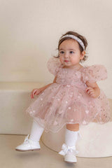 Roselyn Bloom Dress Romper_ Pink