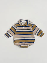 Mitte Multi-Stripe Romper_Olive