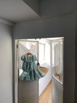 Mint Blossom Puff Sleeve Romper