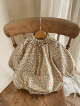 Aster Floral Romper_Beige Floral
