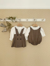 Romi Check Pinafore dress