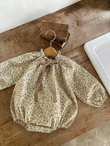 Aster Floral Romper_Beige Floral