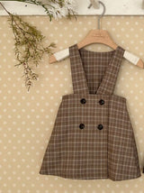 Romi Check Pinafore dress
