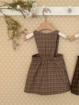 Romi Check Pinafore dress