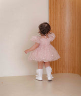 Roselyn Bloom Dress Romper_ Pink